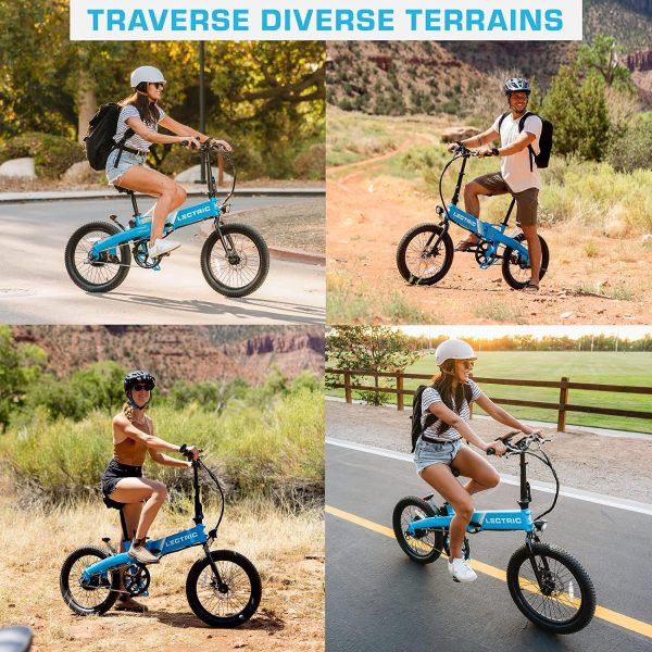 LECTRIC XP™ Lite Electric Bike | Adult Folding Bikes - Weighs Only 46lbs | 40+ Mile Range w/ 5 Pedal-Assist Levels | 20mph Top Speed - Class 1 and 2 eBike