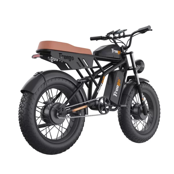 Freego Electric Bike for Adults, Dual Motor & Dual Battery, 2000W/48V/40Ah/55Ah, 20"x4.0"