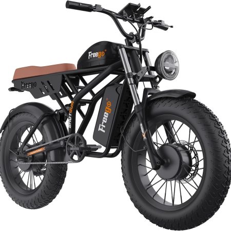 Freego Electric Bike for Adults, Dual Motor & Dual Battery, 2000W/48V/40Ah/55Ah, 20"x4.0"
