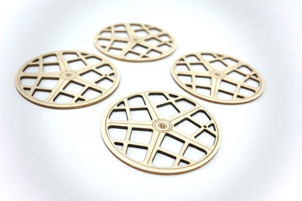 Moto Coasters Beverage & Beer Coaster Set of 4 Original Art & Design BMX